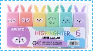 HIGHLIGHTER MINI COLOR 6 BOX