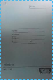 RECORD FILE