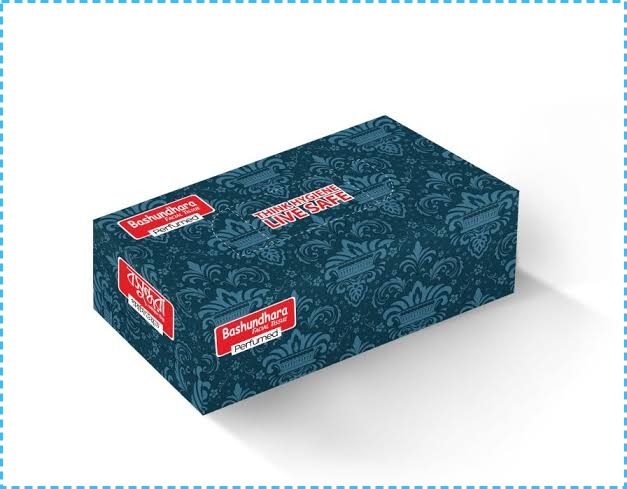 BASHUNDHARA BOX TISHUE 150 PCS